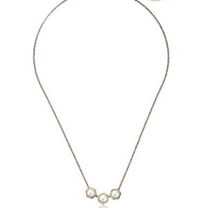 cc skye // gold three pearl dainty necklace